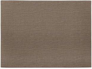 Mesapiu Placemat Canvas Rechthoek Dark Taupe Set van 4