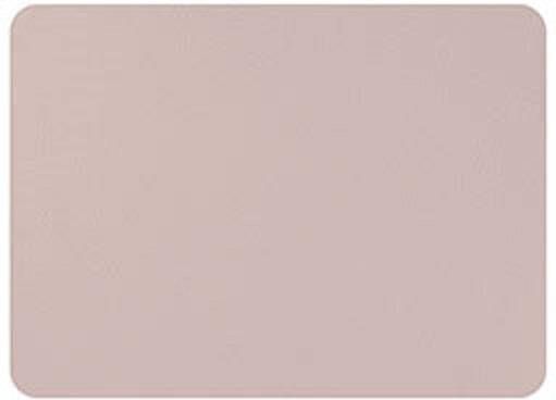 Mesapiu Placemat lederlook Rechthoek Roze set van 6