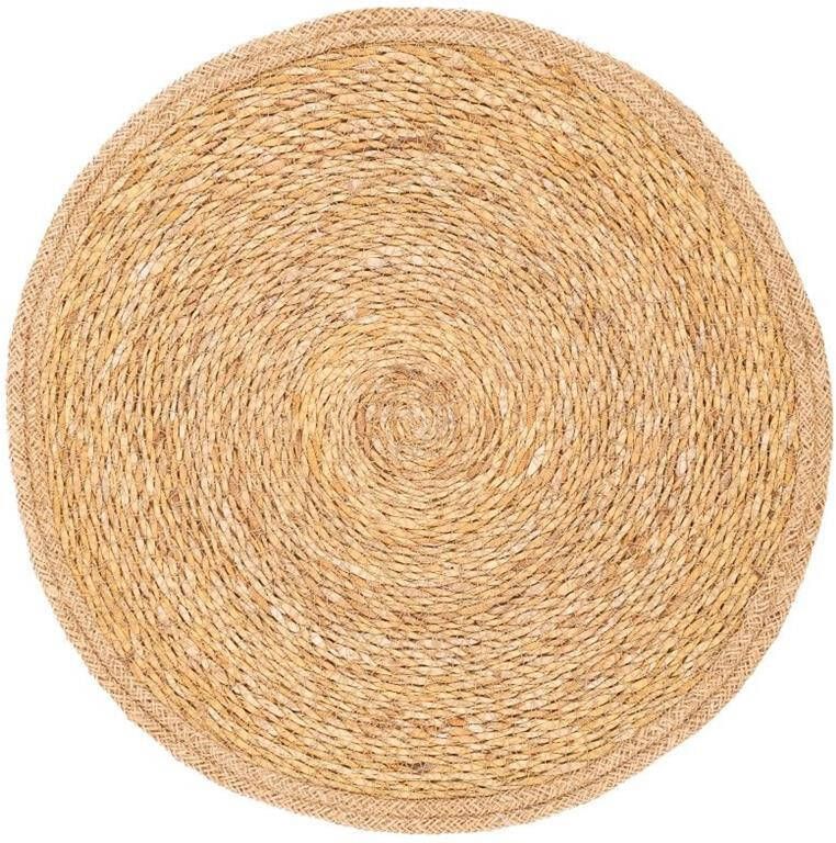 Mesapiu Placemat Seagrass & Jute Rond Set van 6