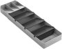 Metaltex Tomado Verstelbare bestekbak UniFit Grijs 90 stukken servies Sorteervakken Verstelbaar & Uitschuifbaar van 40 tot 49 cm Video - Thumbnail 2