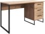 MEUBELLA Bureau Saturn Eiken Zwart 137 5 cm - Thumbnail 2