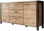 Meubella Dressoir Acapulco Eiken Zwart 180 cm - Thumbnail 2