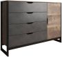 Meubella Dressoir Acasia Grijs Eiken 138 cm - Thumbnail 2