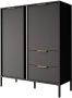 Meubella Dressoir Loren Antraciet 103 cm Hoog - Thumbnail 2