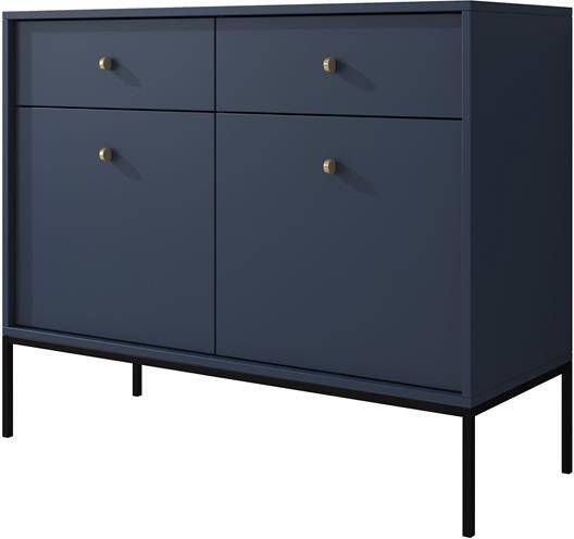 MEUBELLA Dressoir Moreno Blauw 104 cm Hoog