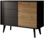 Meubella Dressoir Palladium Eiken Zwart 104 cm - Thumbnail 2