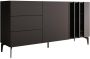 Meubella Dressoir Torres Antraciet 150 cm 3 lades - Thumbnail 2