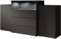 Meubella Dressoir Universal Mat Zwart 150 cm - Thumbnail 2