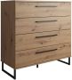 MEUBELLA Commode Saturn Eiken Zwart 91 5 cm - Thumbnail 2