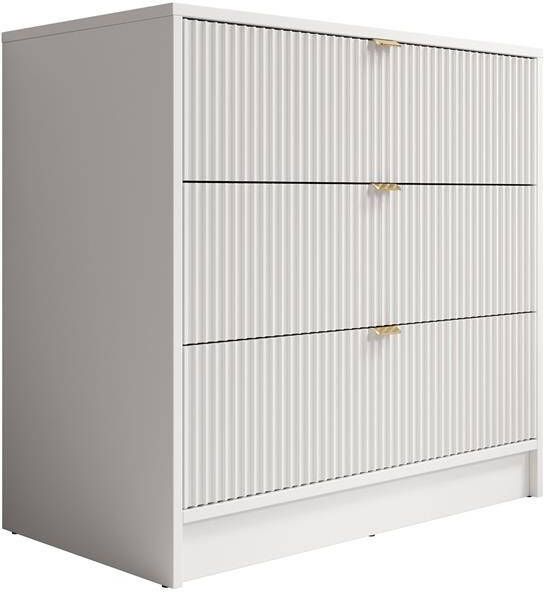 Meubella Ladekast Tavares Wit 80 cm