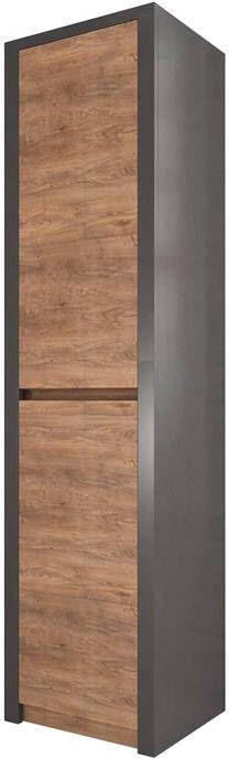Meubella Opbergkast Monaco Eiken Grijs 50 cm