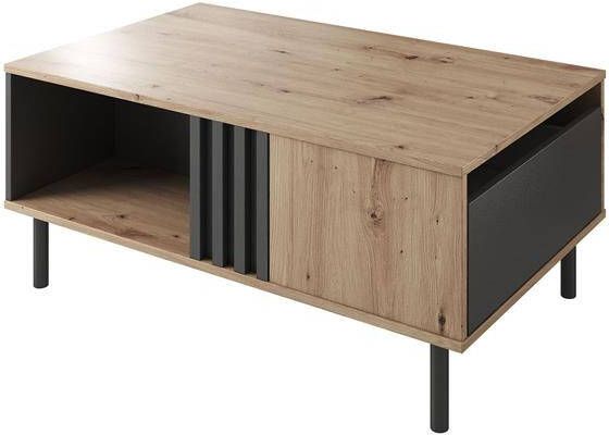 Meubella Salontafel Marcos Eiken Antraciet 100 cm