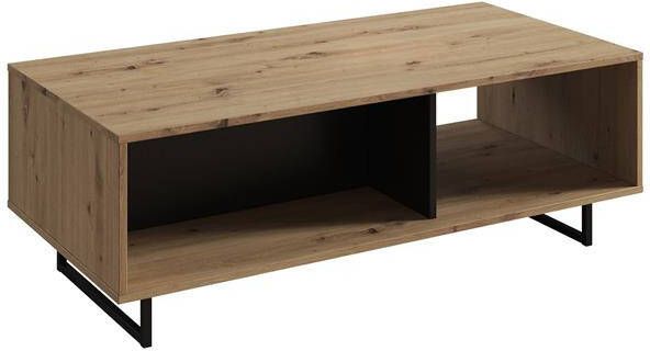 Meubella Salontafel Saturn Eiken Zwart 121 cm