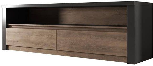 Meubella TV-Meubel Monaco Eiken Grijs 130 cm
