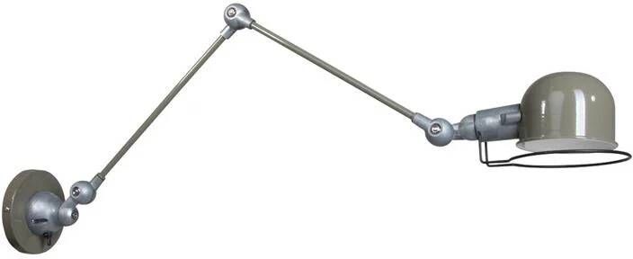 Mexlite wandlamp Davin groen aluminium metaal bedlampje E14 7656G
