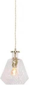 Mexlite Grazio glass hanglamp E27 (grote fitting) messing