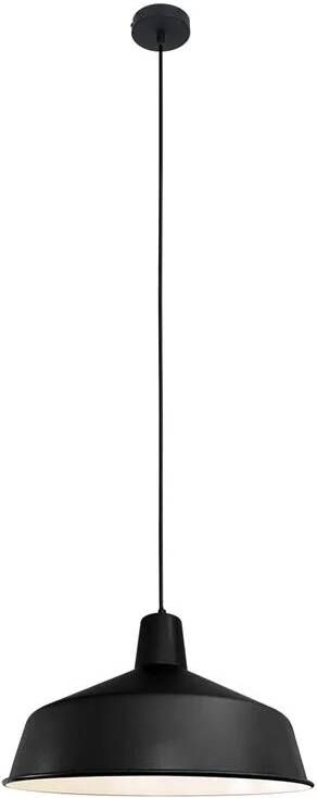 Mexlite hanglamp Blackmoon zwart metaal Ø 40cm E27 1443ZW