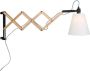 Steinhauer Liv Wandlamp schaarmodel berken hout + witte kap Modern - 2 jaar garantie - Thumbnail 2