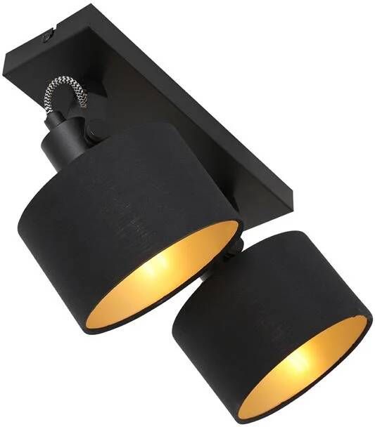 Mexlite Ornoir plafondlamp zwart