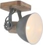 Mexlite Plafondlamp Gearwood 7968GR Grijs - Thumbnail 1