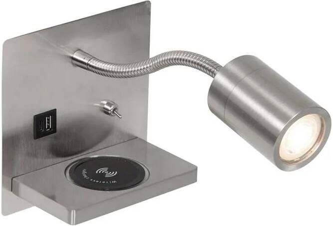 Mexlite wandlamp Upround staal metaal 3654ST