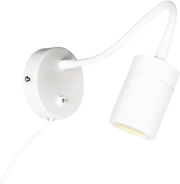 Mexlite wandlamp Upround wit metaal staal bedlampje GU10 3390W