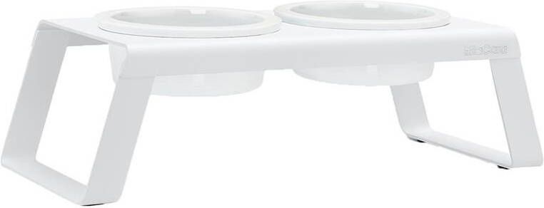 MiaCara Desco hondenvoerbak porselein medium wit