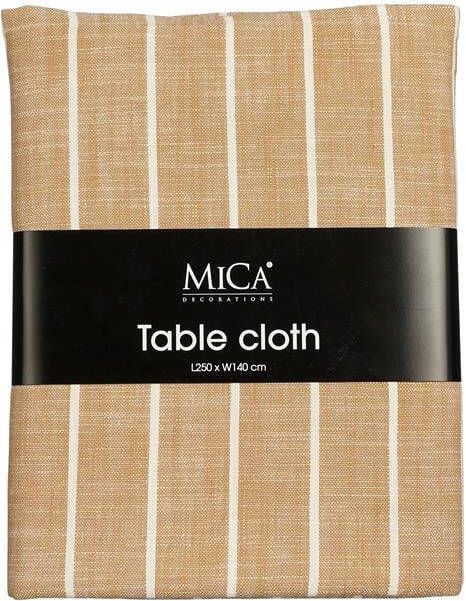 Mica Decorations Alivo Tafelkleed L250 x B140 cm Bruin Wit