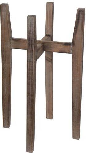Mica Decorations Ascot Plantenstandaard L38 x B38 x H60 cm Hout Lichtbruin