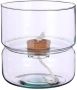 Mica Decorations Elements Bloempot met Bewateringssysteem H22 x Ø19 cm Glas - Thumbnail 2