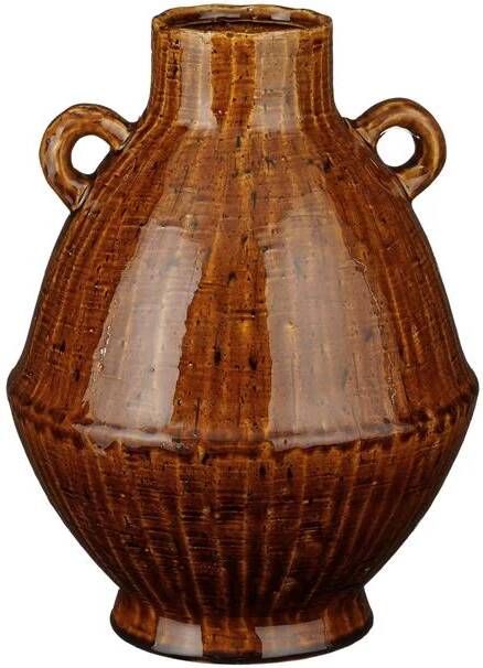 Mica Decorations Elena Vaas H34 x Ø26 cm Keramiek Bruin