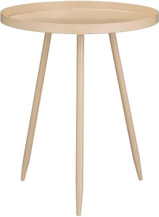 Mica Decorations Flores Bijzettafel H49 x Ø42 cm Beige