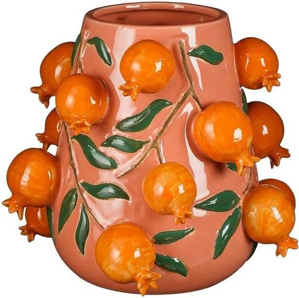 Mica Decorations Melika Vaas H30 5 x Ø34 cm Keramiek Roze