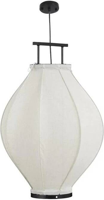 Mica Decorations Pego Hanglamp H73 x Ø54 cm Linnen Off White