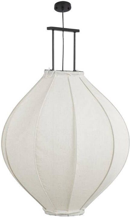 Mica Decorations Pego Hanglamp H94 x Ø70 cm Linnen Off White