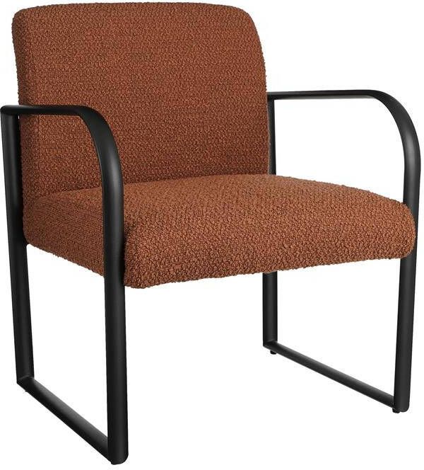 Mica Decorations Symon Fauteuil L72 x B69 x H81 cm Terra