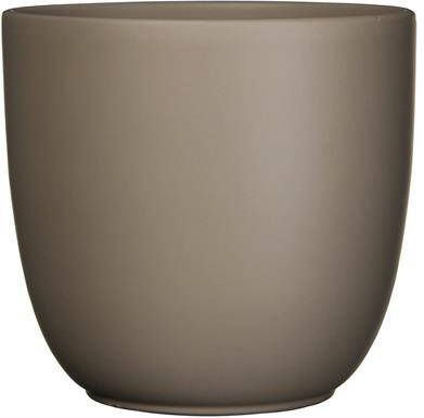 Mica Decorations Bloempot Mat Taupe Bruin Keramiek Voor Kamerplant H23 X D25 Cm Plantenpotten - Foto 2
