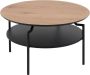 Bendt Ronde Salontafel 'Bjørn' Eiken zwart 80cm - Thumbnail 2