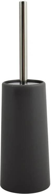 MSV Toiletborstel houder|WC-borstel antraciet kunststof 35 cm