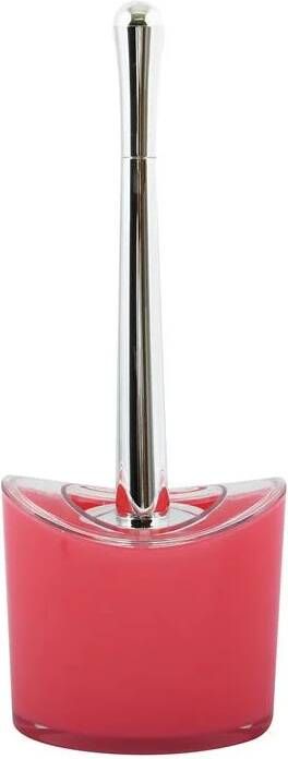 MSV Toiletborstel houder|wc-borstel Aveiro kunststof fuchsia roze