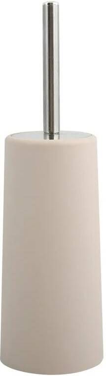 MSV Toiletborstel houder|WC-borstel beige kunststof 35 cm