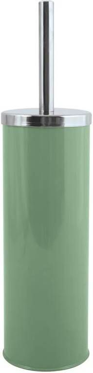 MSV Toiletborstel houder|wc-borstel metaal groen 38 cm