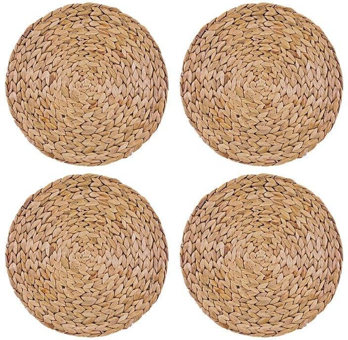 Creative Tops Placemats Rond Set van 4 Stuks Waterhyacint