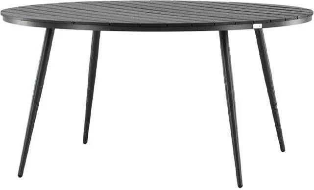 Nest Outdoor Aaron tuintafel polywood zwart Ø150 cm