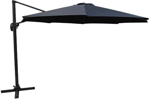 Nest outdoor Brandon Zweefparasol Zwart Aluminium Draaibaar Ø 3 5 m