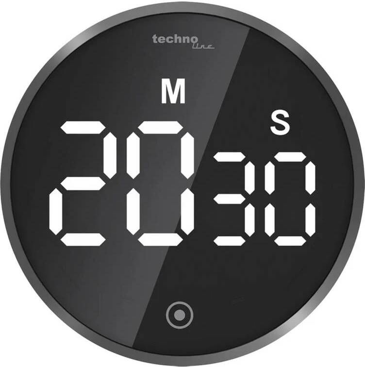 Technoline kookwekker KT 600 82x82x34mm zwart TL-KT600
