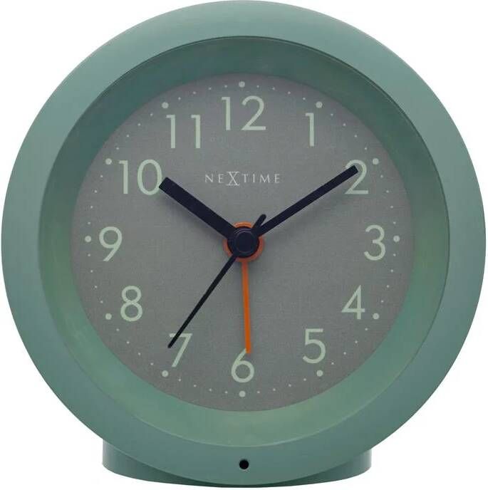 NeXtime Tafelwekker Ø10 5 cm x 3 6 cm Stil Verlichte Wijzerplaat