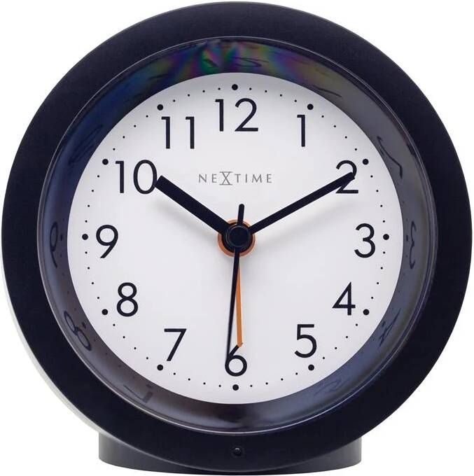 NeXtime Tafelwekker Ø10 5 cm x 3 6 cm Stil Verlichte Wijzerplaat