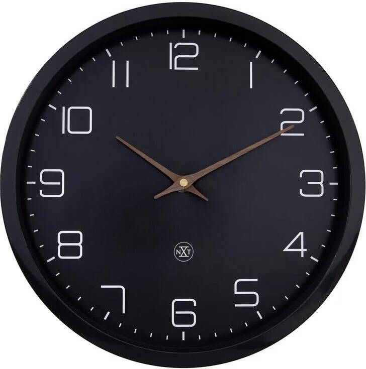 NeXtime Wandklok 30cm Stil Zwart Papier & Bioplastic nXt