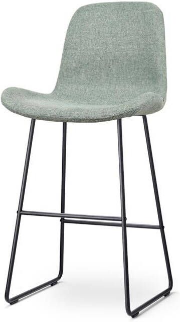 Nolon Nino-Fé Barkruk Zacht Groen Zwart Onderstel 75 cm